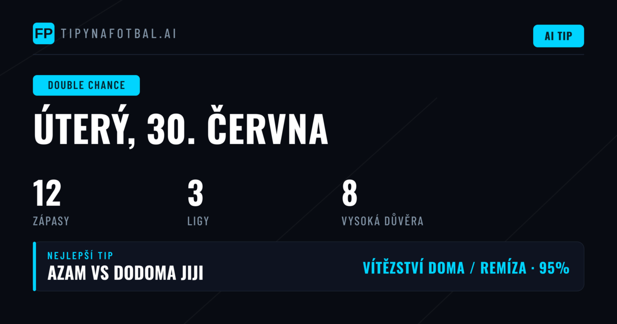 Top DC tipy na 30. června 2026