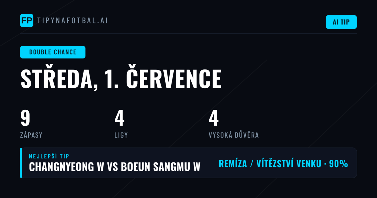 Top DC tipy na 1. července 2026