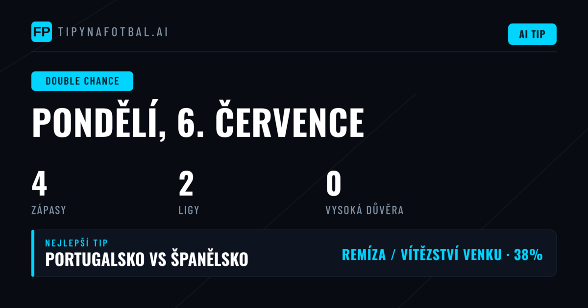 Analýza dnešních zápasů – Dvojitá šance