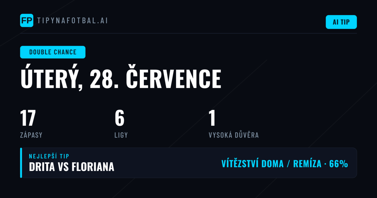 Top DC tipy na 28. července 2026