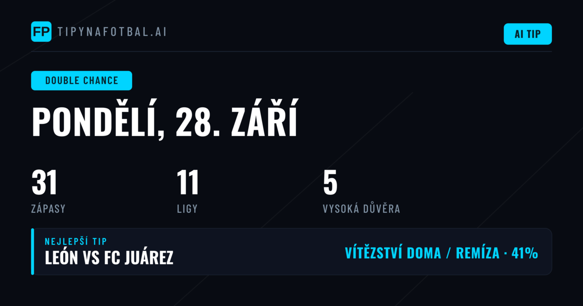 Top DC tipy na 28. září 2026