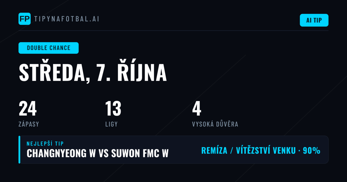 Top DC tipy na 7. října 2026