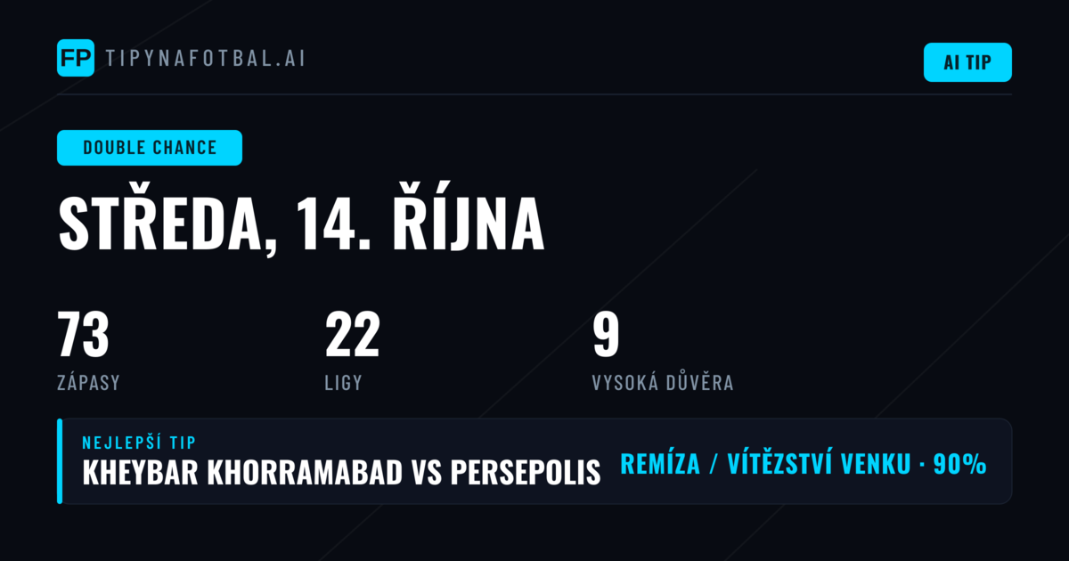 Top DC tipy na 14. října 2026