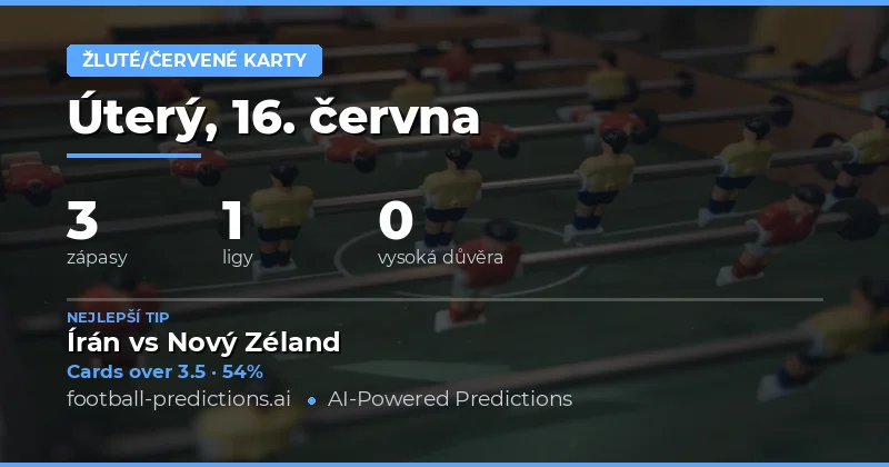 Proč sázet na O/U žlutých karet