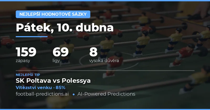 Hledání hodnoty ve výsledcích zápasů