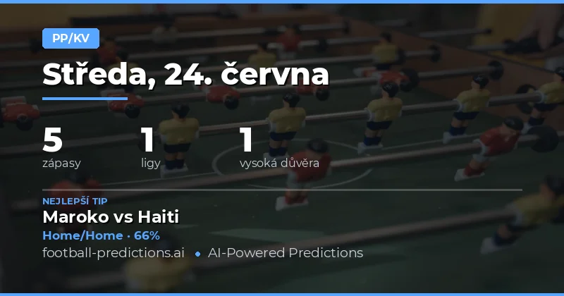 Top HT/FT tipy na 24. června 2026