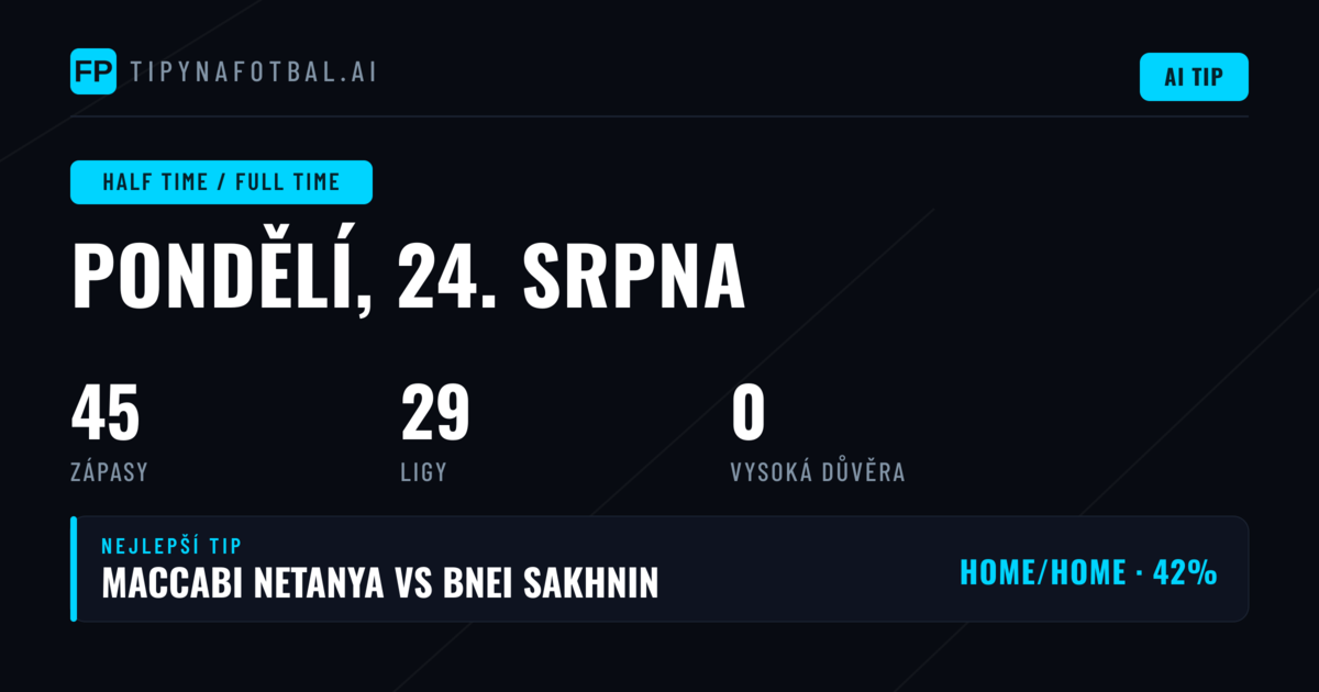 Jak přistupovat k HT/FT sázkám