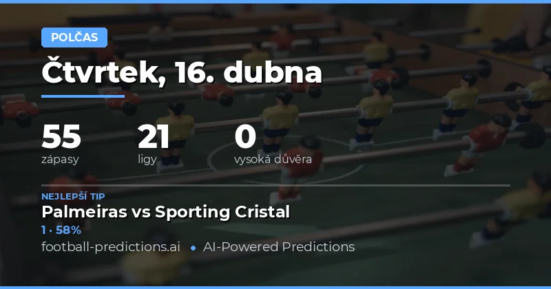 Přehled předpovědí na první půlku zápasů