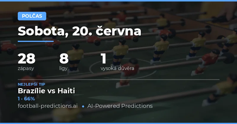 Top HT/FT tipy na 20. června 2026