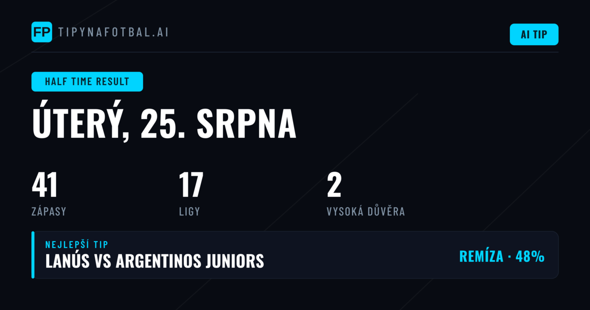 Tipy na 1. poločas