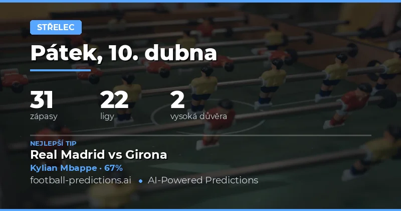 Přehled aktuálního stavu výběru střelců