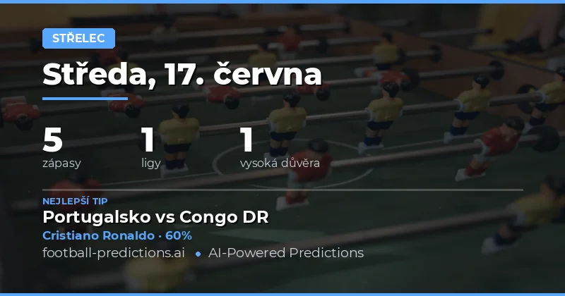 Top Anytime Goalscorer tipy na 17. června 2026
