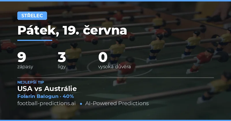 Anytime Goalscorer analýza: Komu dnes věřit?
