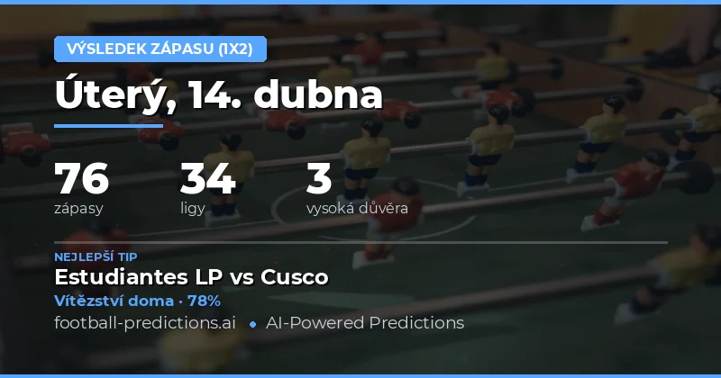 Přehled předpovědí na zápas 1X2