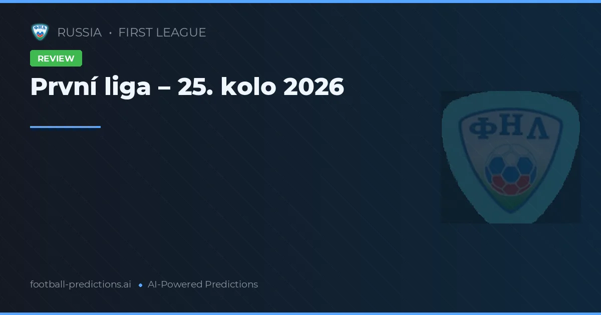 První liga – 25. kolo 2026