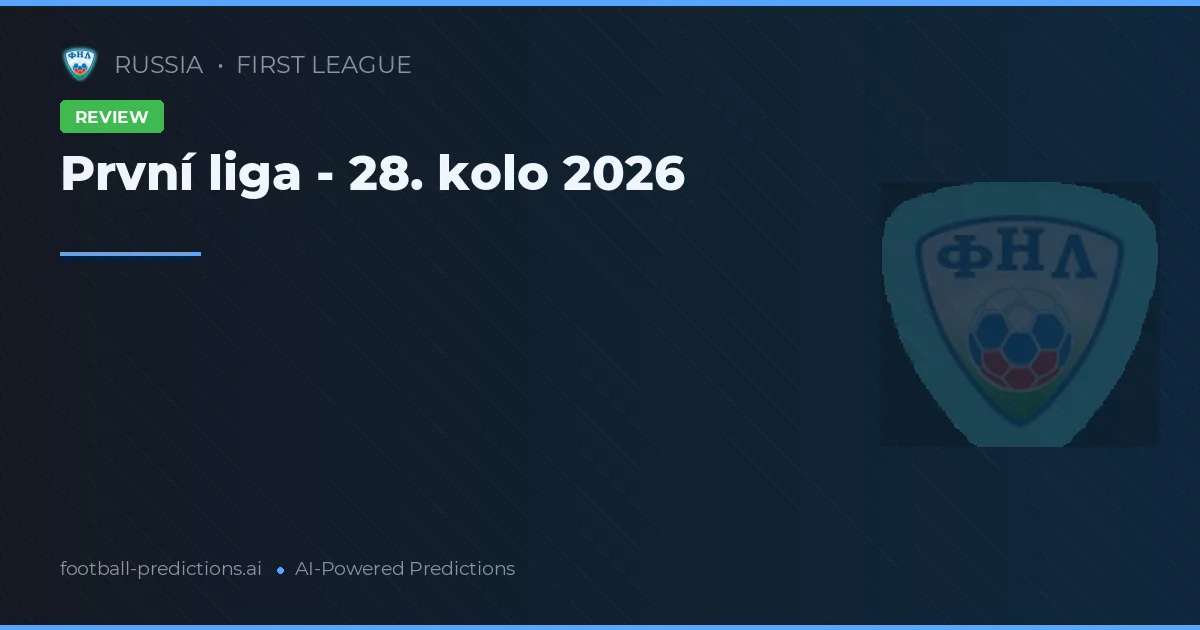 První liga - 28. kolo 2026