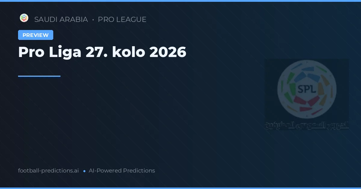 Pro Liga 27. kolo 2026