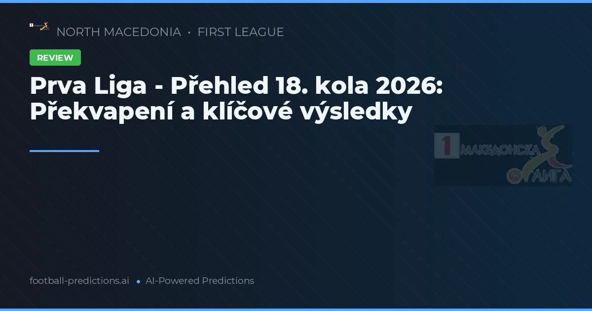 Prva Liga - Přehled 18. kola 2026: Překvapení a klíčové výsledky