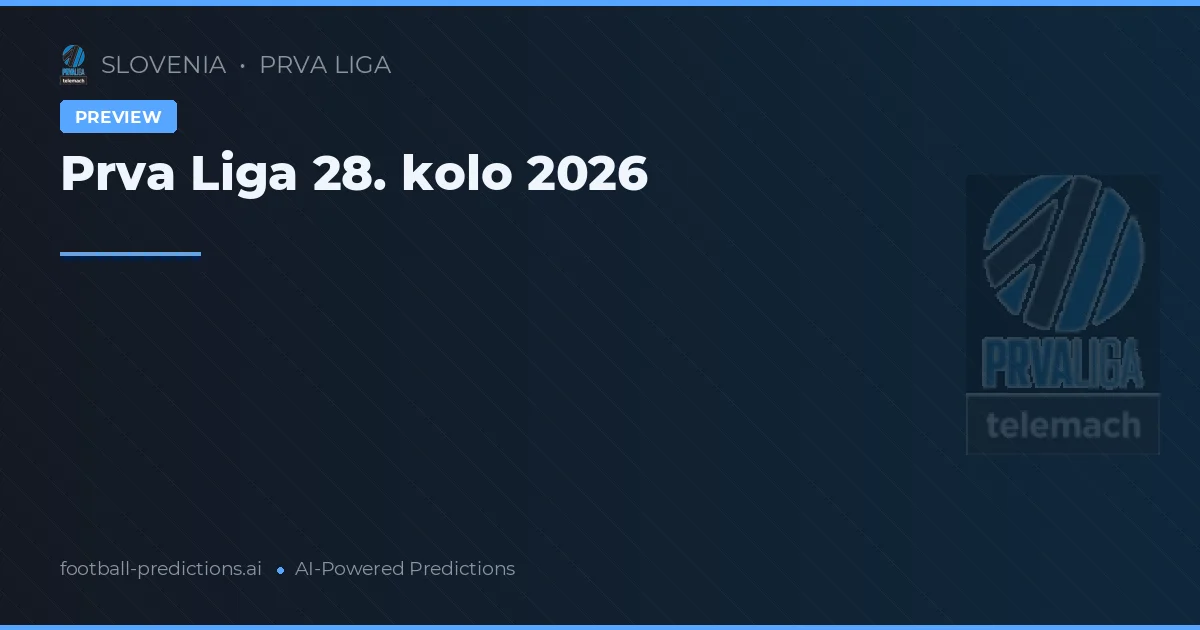 Prva Liga 28. kolo 2026