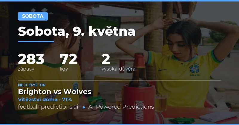 Sobota plná akce: Přehled zápasů 9. května 2026