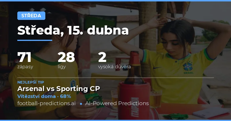 Přehled zápasů středy – 15. dubna 2026