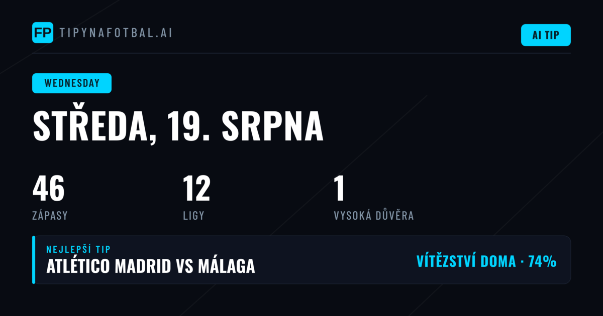 Přehled středečního programu
