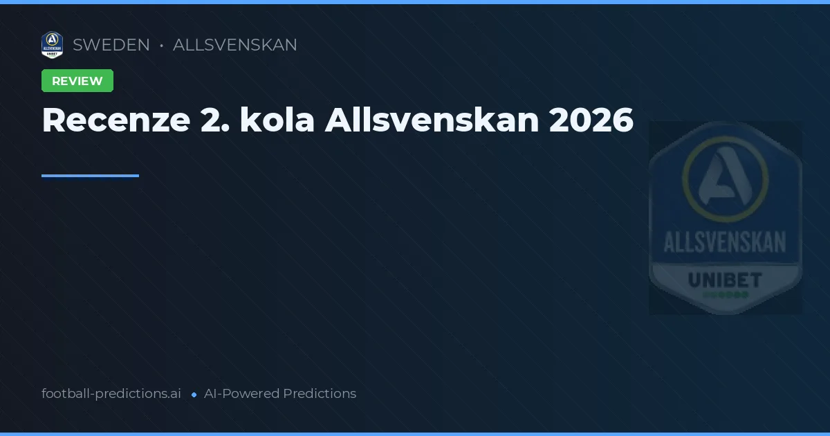 Recenze 2. kola Allsvenskan 2026