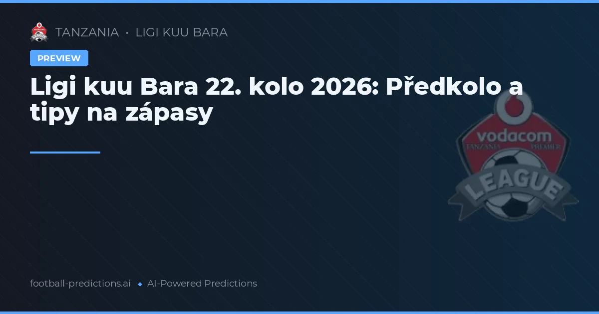 Ligi kuu Bara 22. kolo 2026: Předkolo a tipy na zápasy