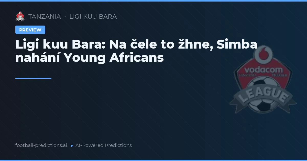 Ligi kuu Bara: Na čele to žhne, Simba nahání Young Africans