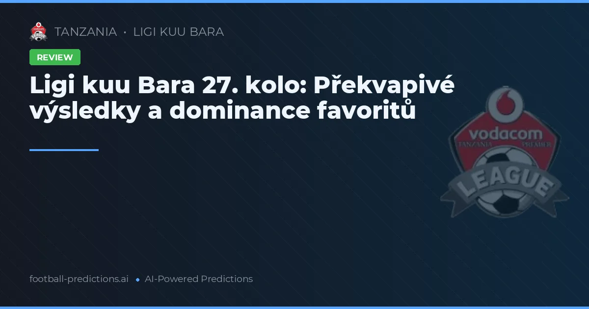 Ligi kuu Bara 27. kolo: Překvapivé výsledky a dominance favoritů