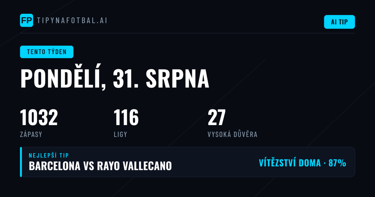 Analýza pondělního programu