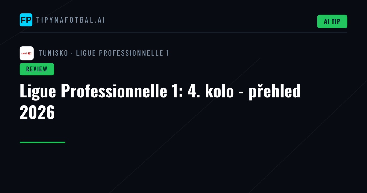 Ligue Professionnelle 1: 4. kolo - přehled 2026