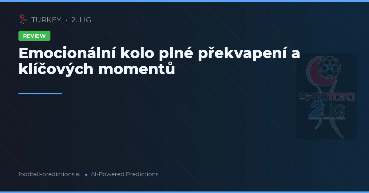 Emocionální kolo plné překvapení a klíčových momentů