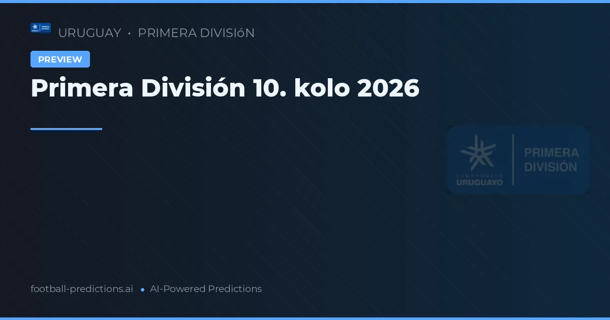 Primera División 10. kolo 2026