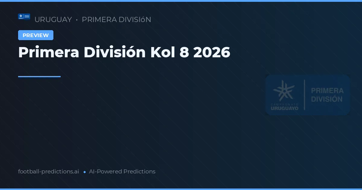 Primera División Kol 8 2026