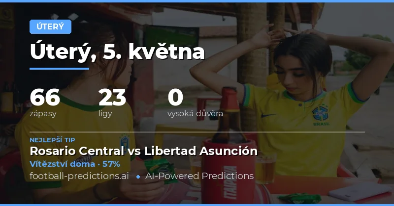 Přehled úterního programu pro 5. května 22026