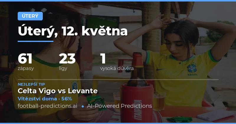 Předpovědi pro úterní fotbalové klání
