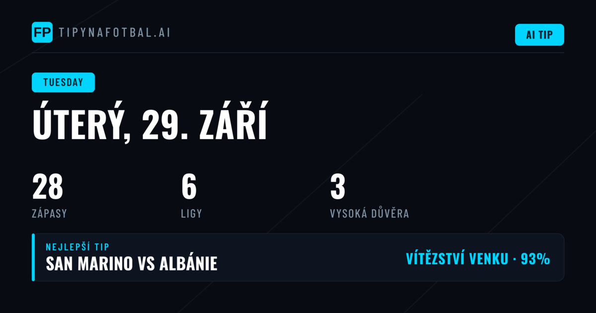 Analýza úterního programu a statistické trendy