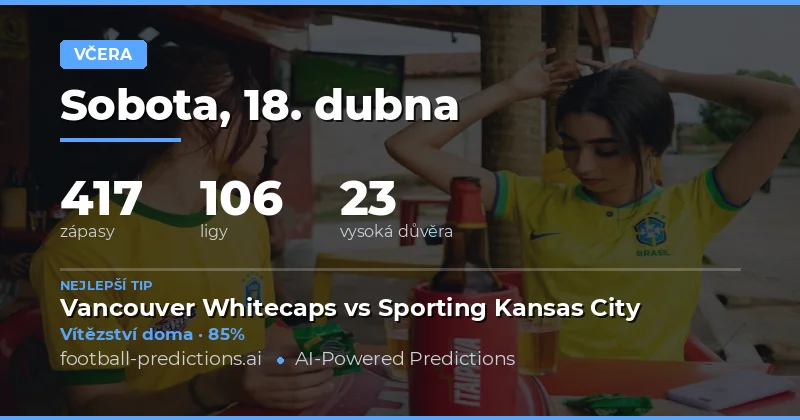 Přehled výsledků z 18. dubna 2026