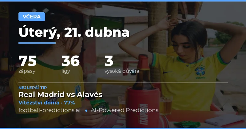 Přehled výsledků zápasů 21. dubna 2026