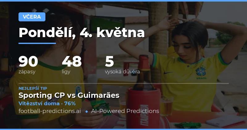 Přehled úspěšnosti sázkových tipů za 4. květen 2026