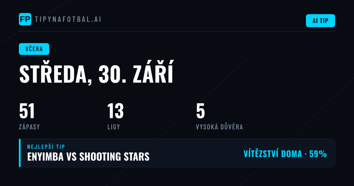 Středeční bilance predikcí