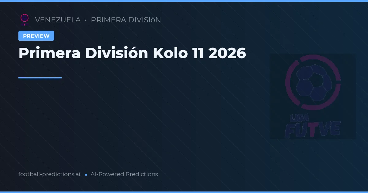 Primera División Kolo 11 2026