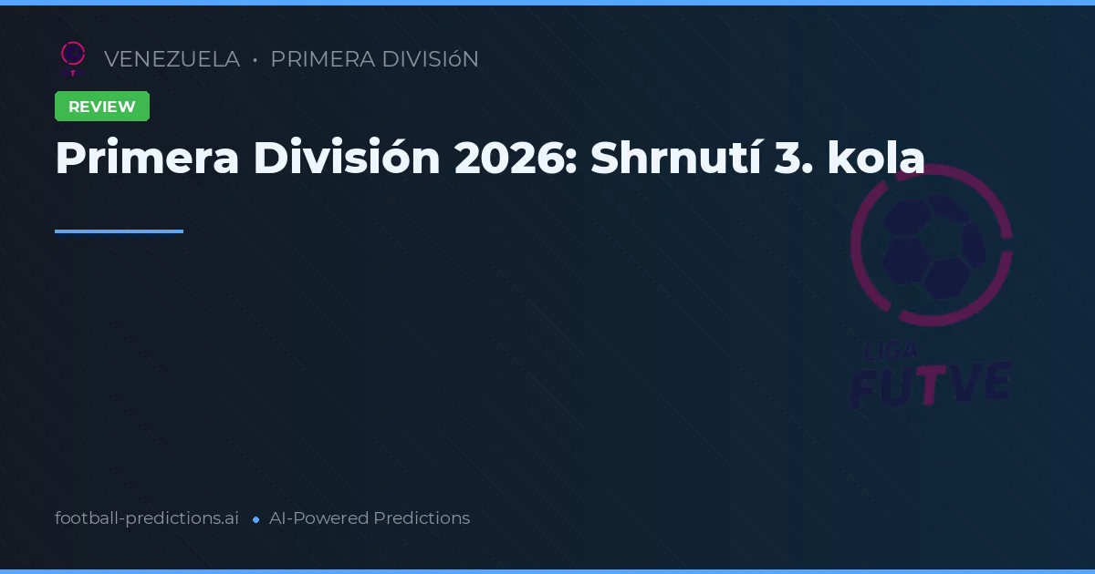 Primera División 2026: Shrnutí 3. kola