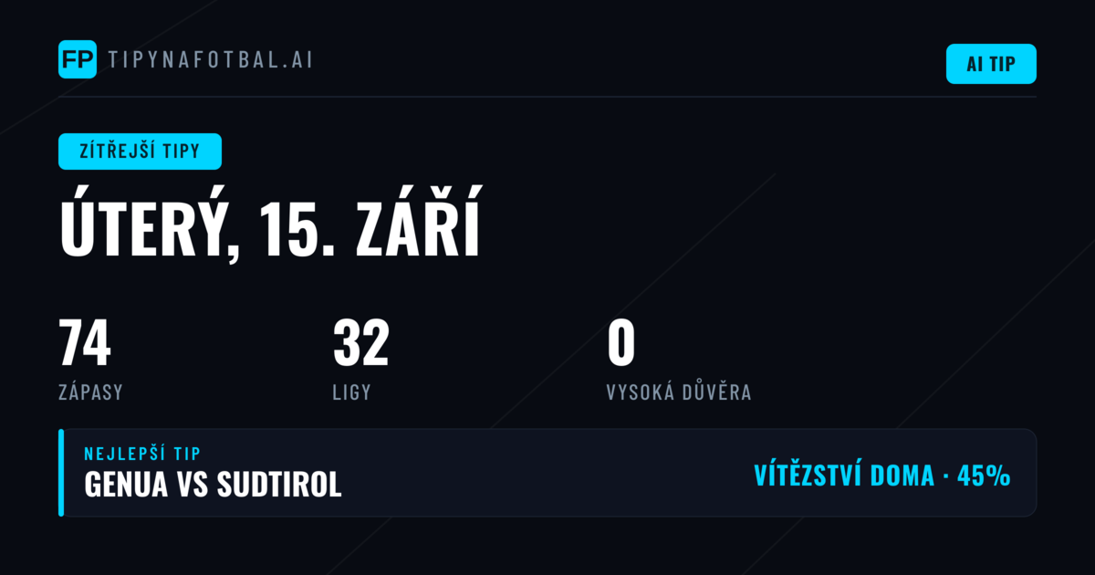 Analýza úterního programu