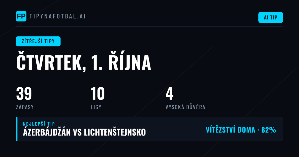 Čtvrteční fotbal: 39 zápasů napříč ligami