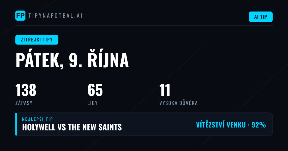 Statistický přehled pátečního programu