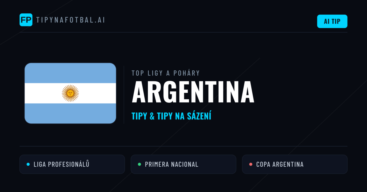 Argentina Tipy na sázení fotbal