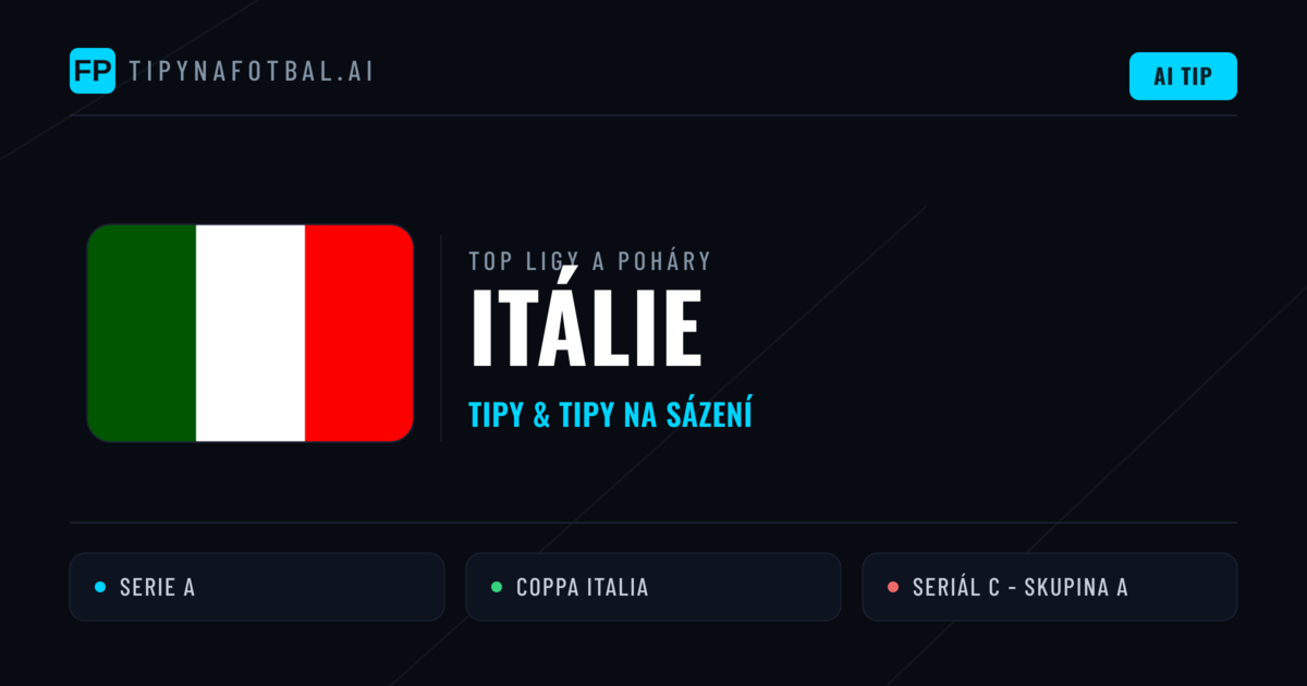 Itálie Tipy na sázení fotbal