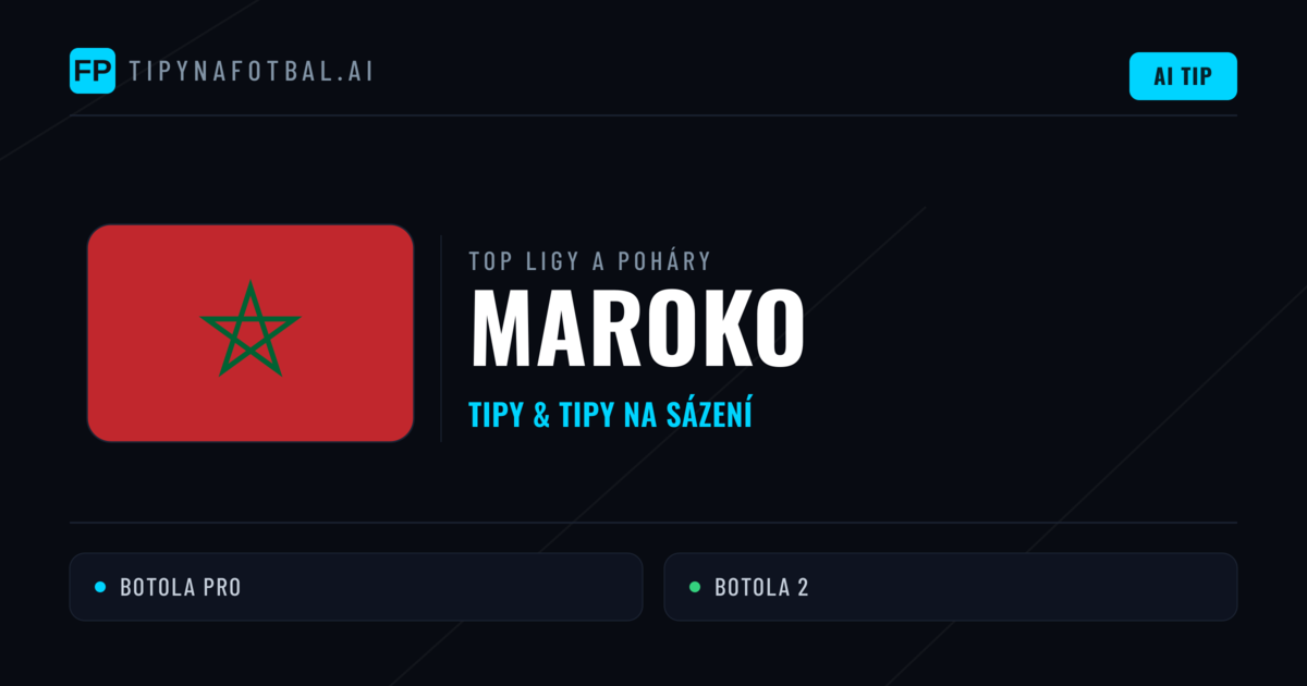 Maroko Tipy na sázení fotbal